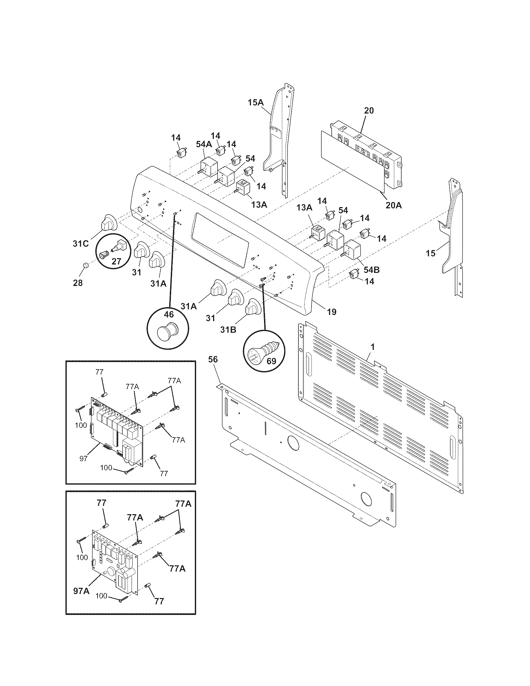 Kenmore 7909642440C backguard diagram