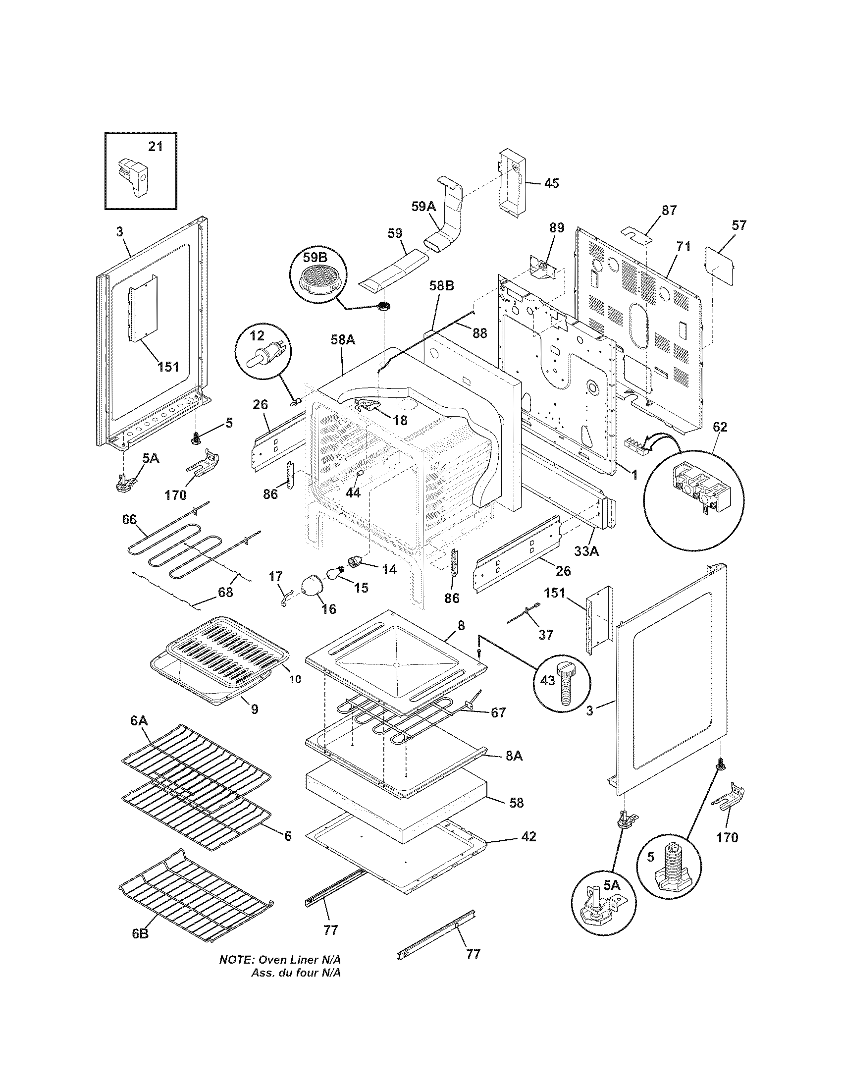Kenmore 7909642440C body diagram
