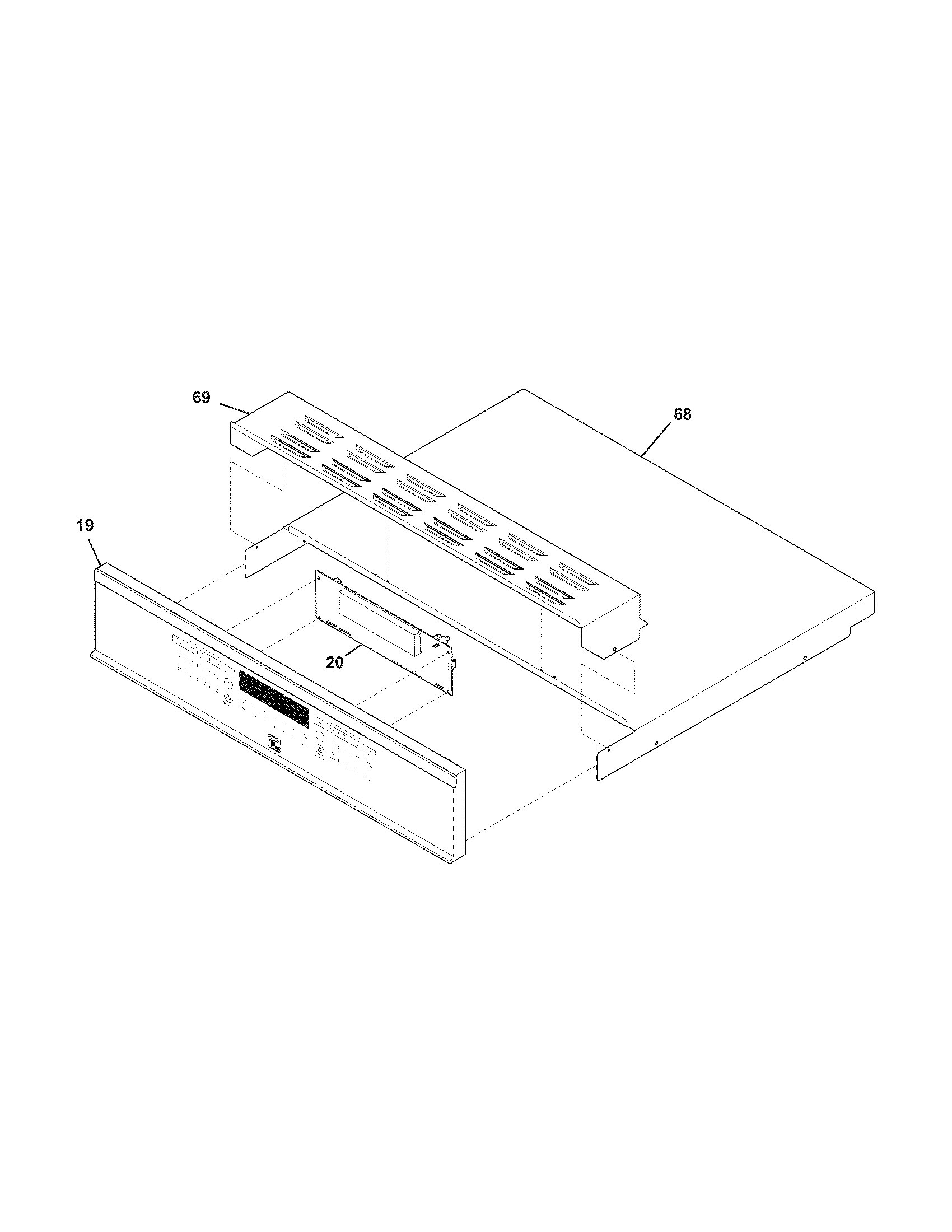Kenmore Elite 79048902000 control panel diagram