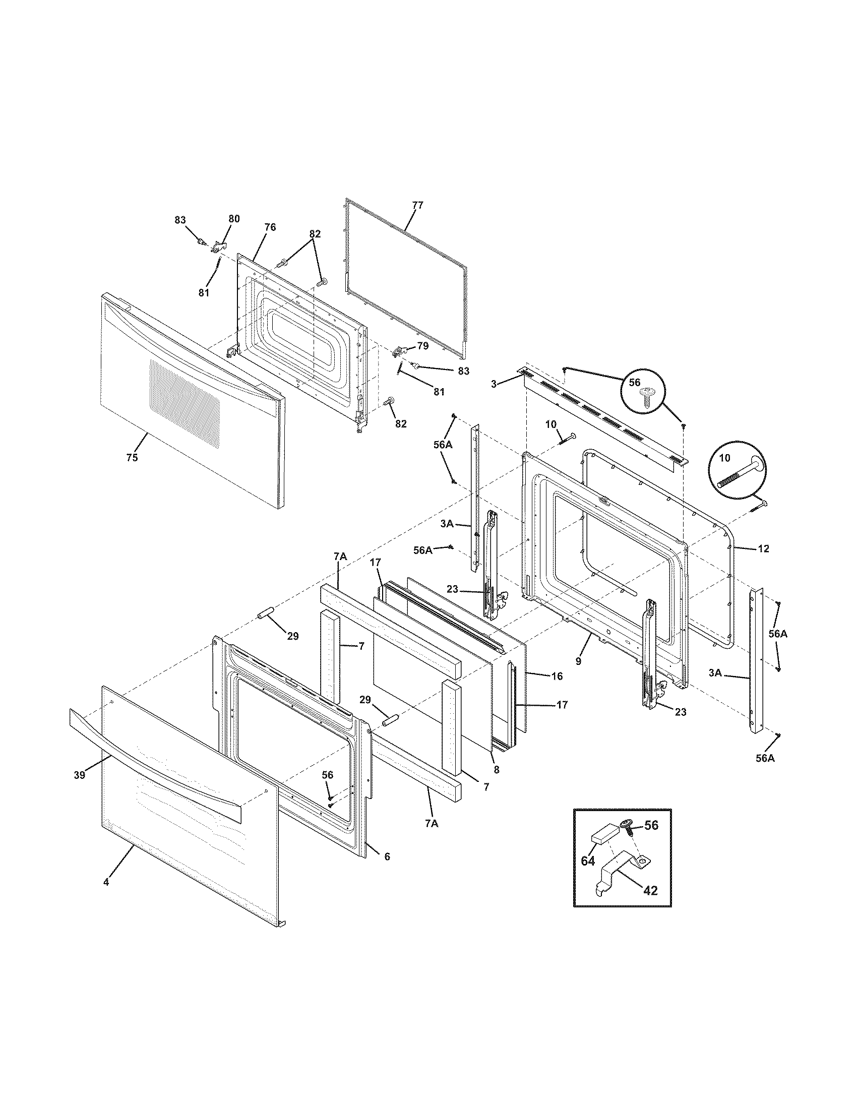 Kenmore Elite 79048902000 doors diagram