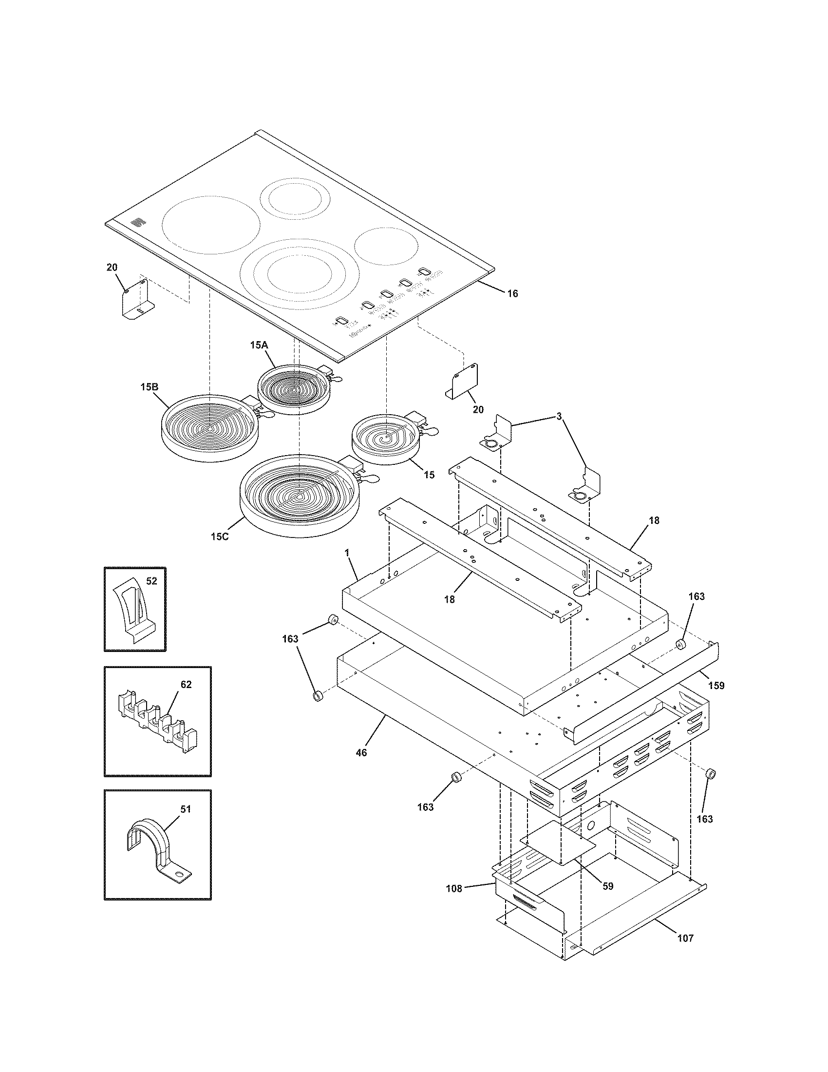 Kenmore Elite 79044273000 main top diagram
