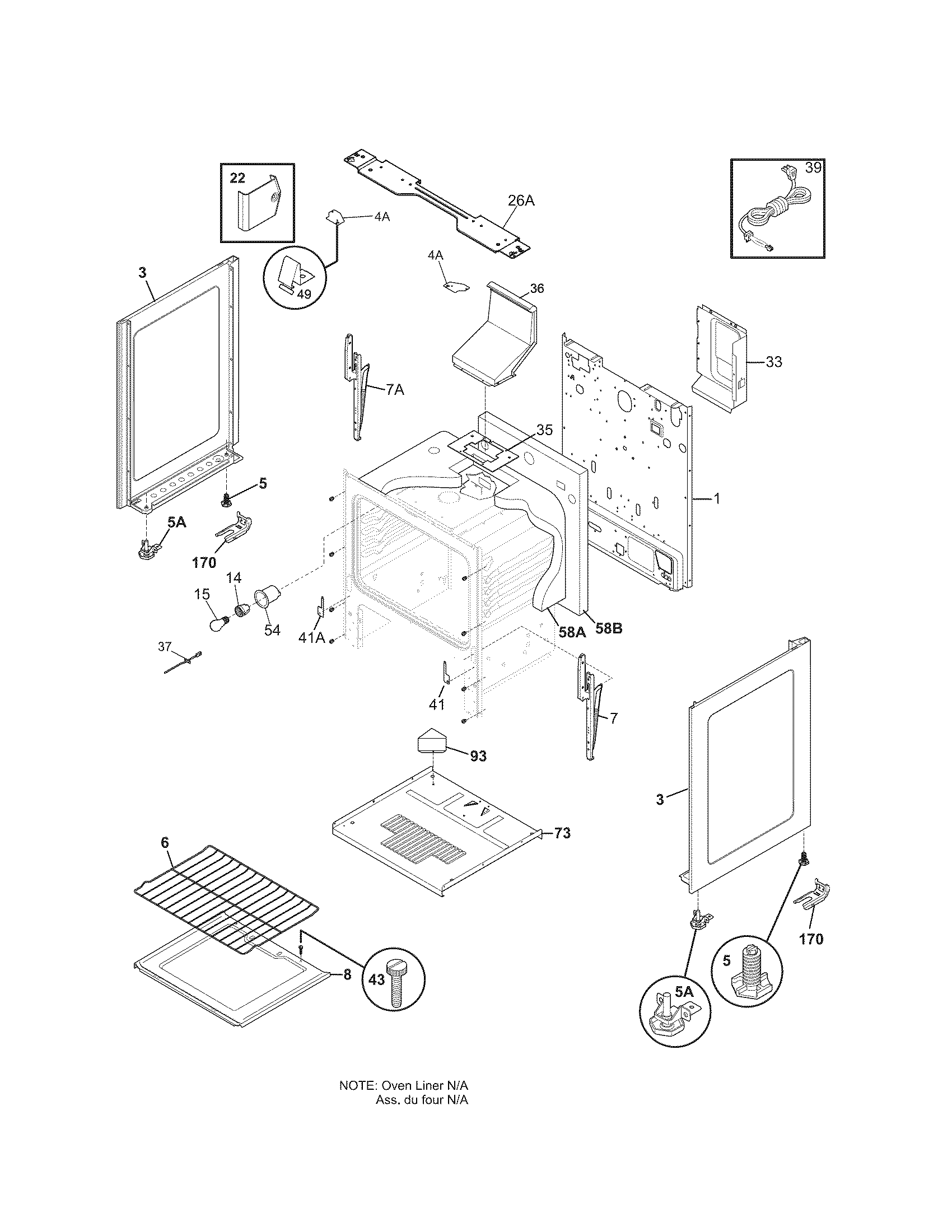 Kenmore 79070609011 body diagram