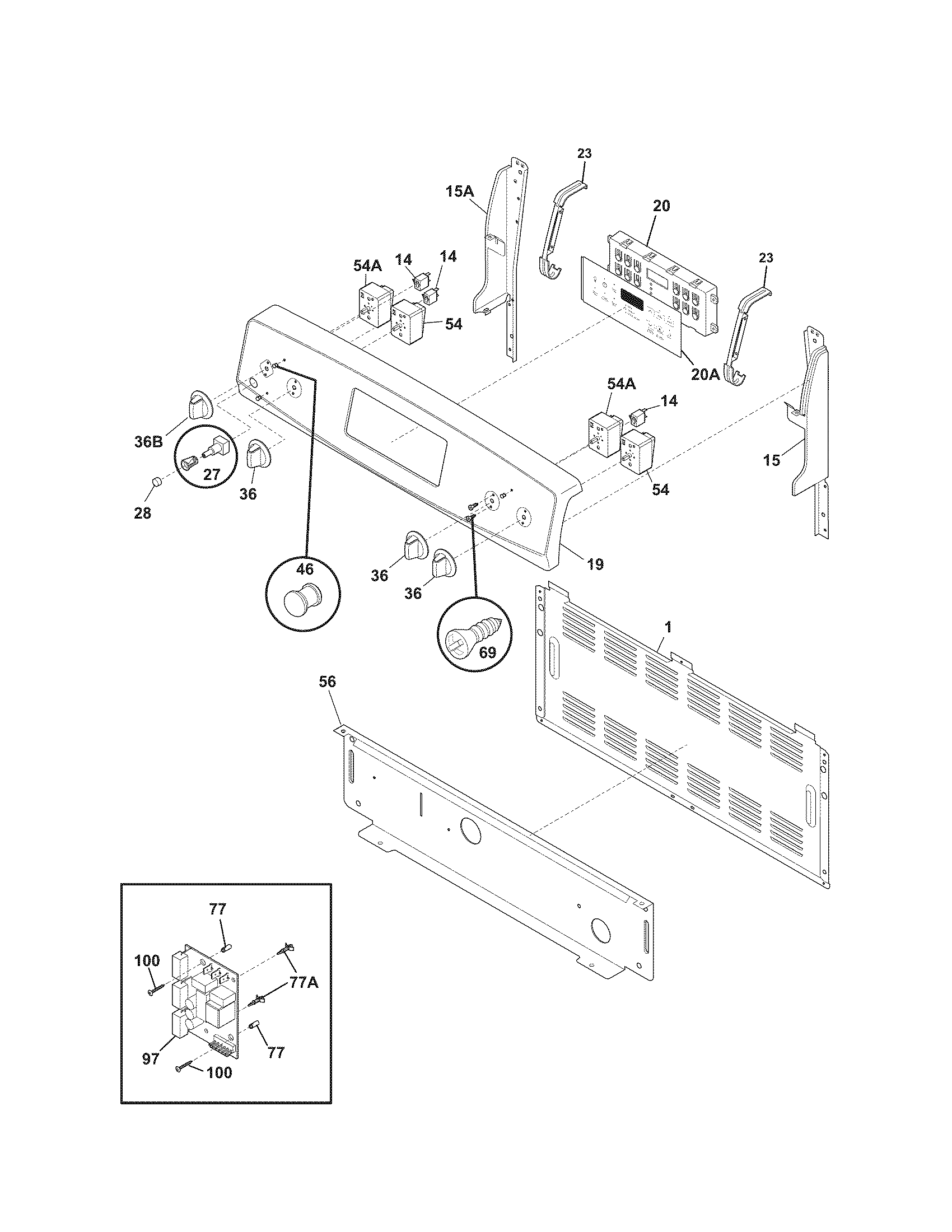Kenmore 79090319010 backguard diagram