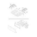 Frigidaire FFGF3023LWC top/drawer diagram