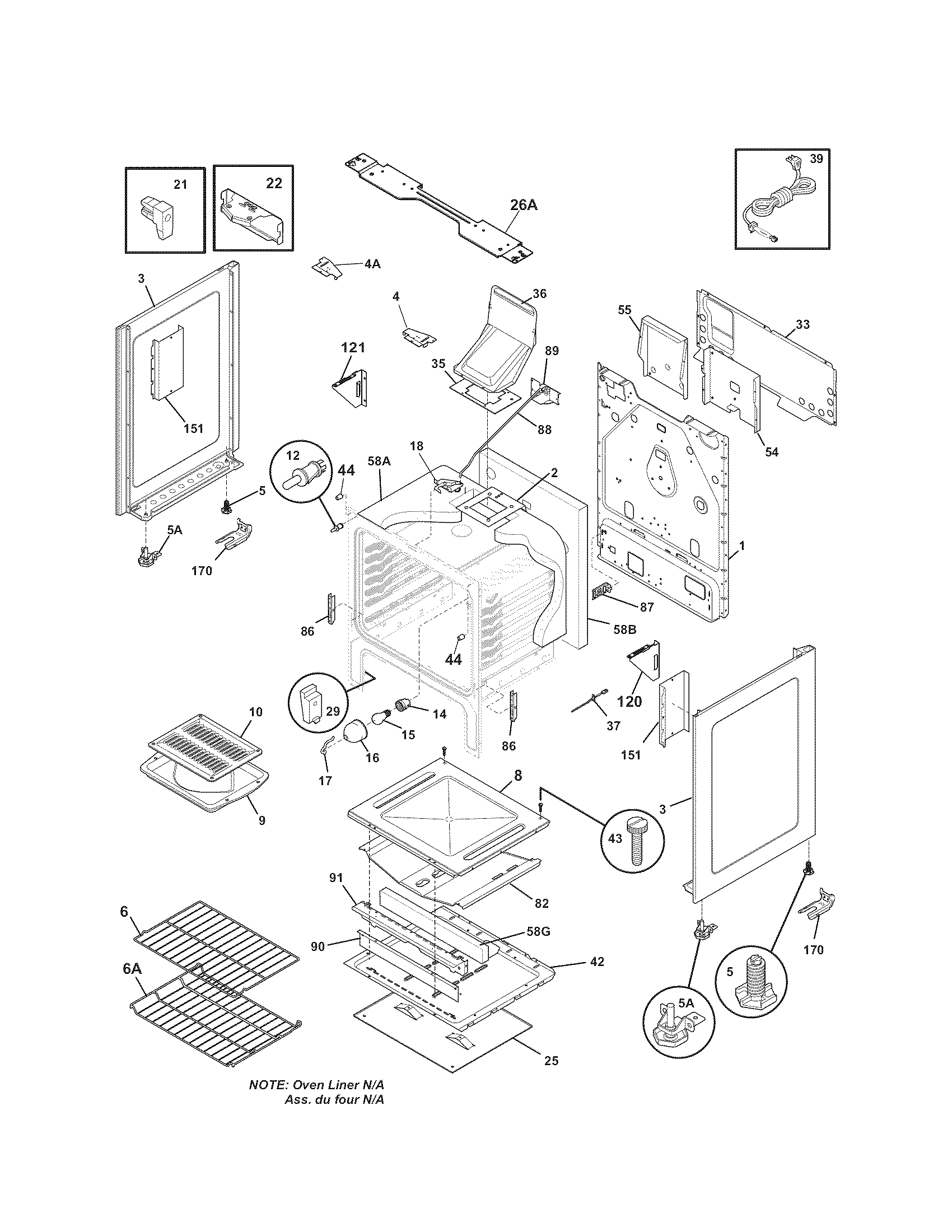Kenmore 79072503011 body diagram