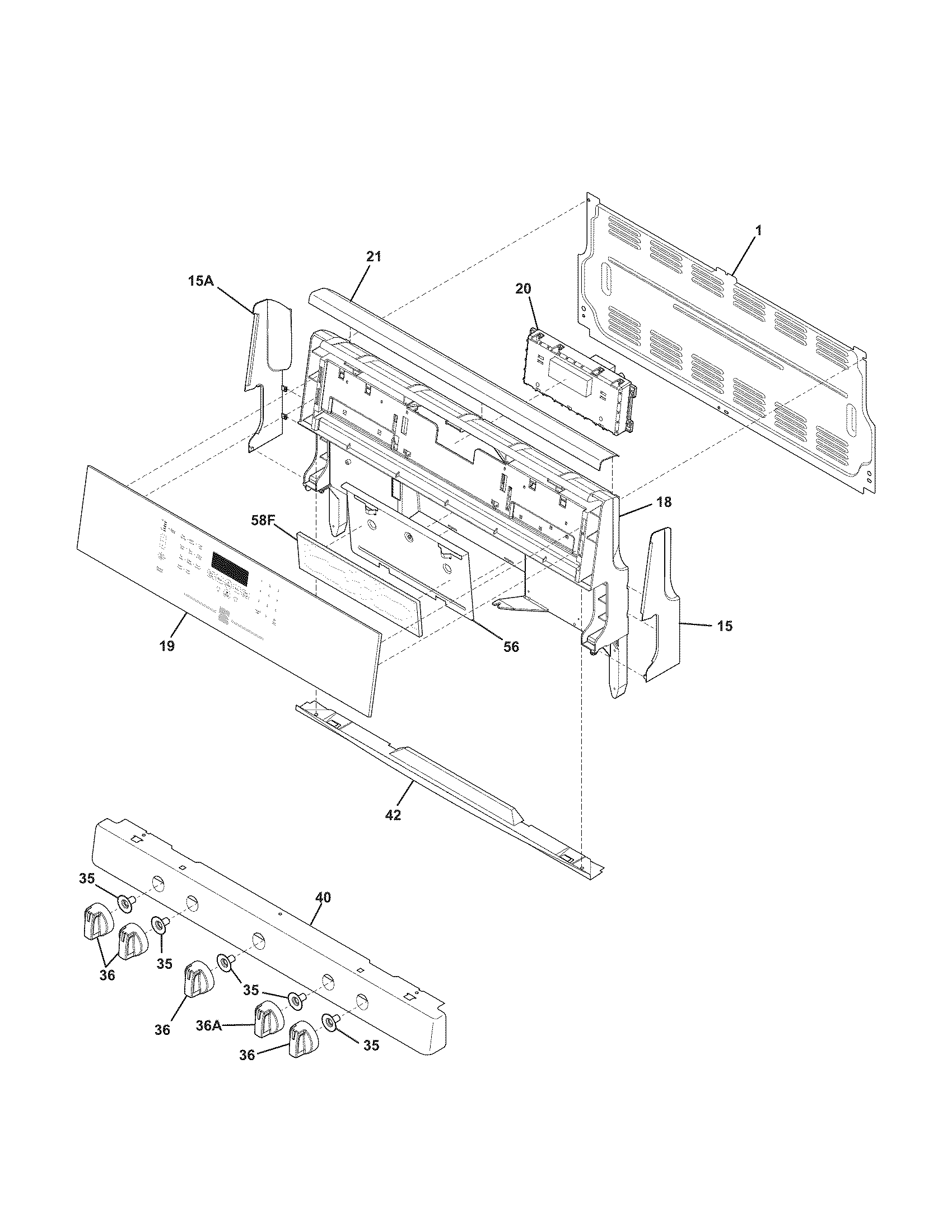 Kenmore Elite 79078413011 backguard diagram