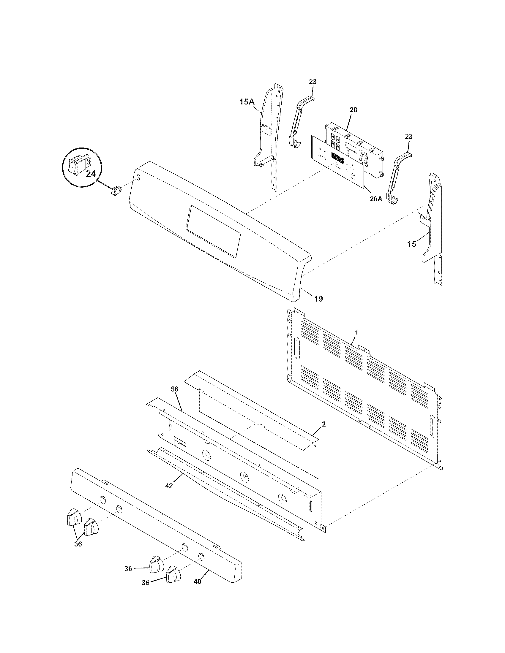 Kenmore 79072402013 backguard diagram