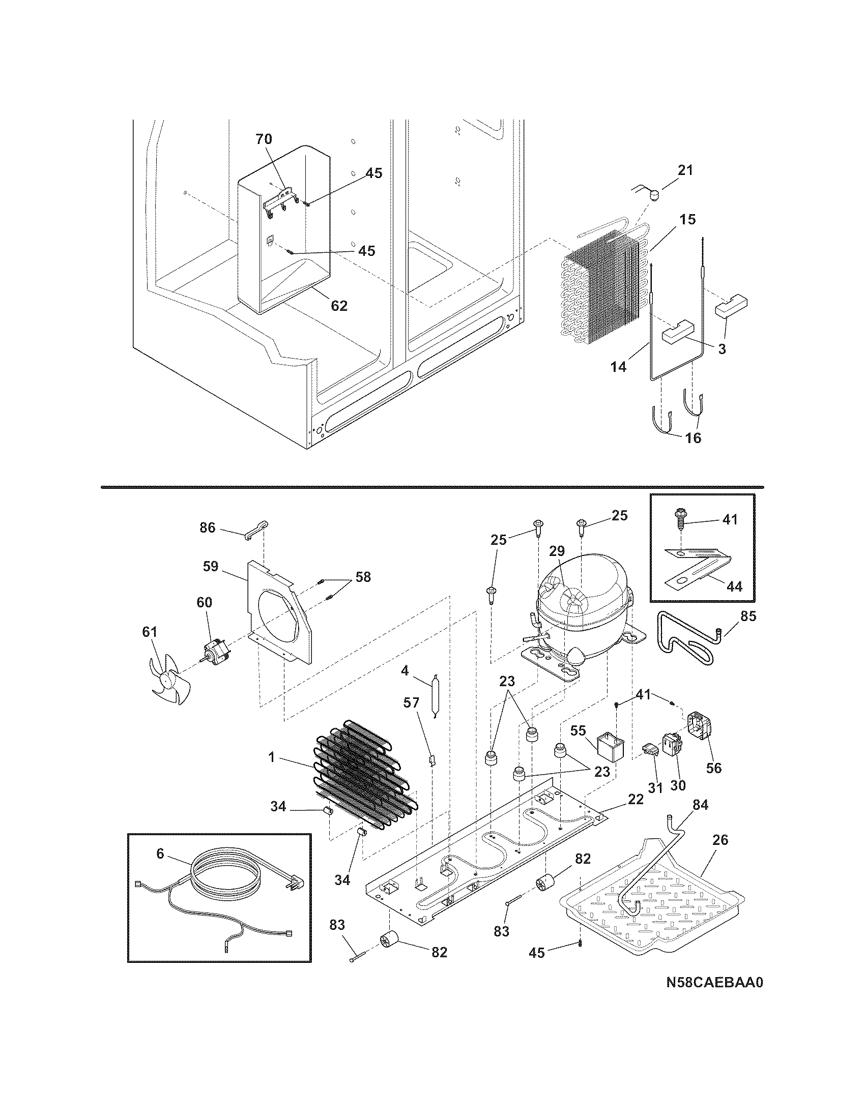 Frigidaire FFUS2613LM2 system diagram
