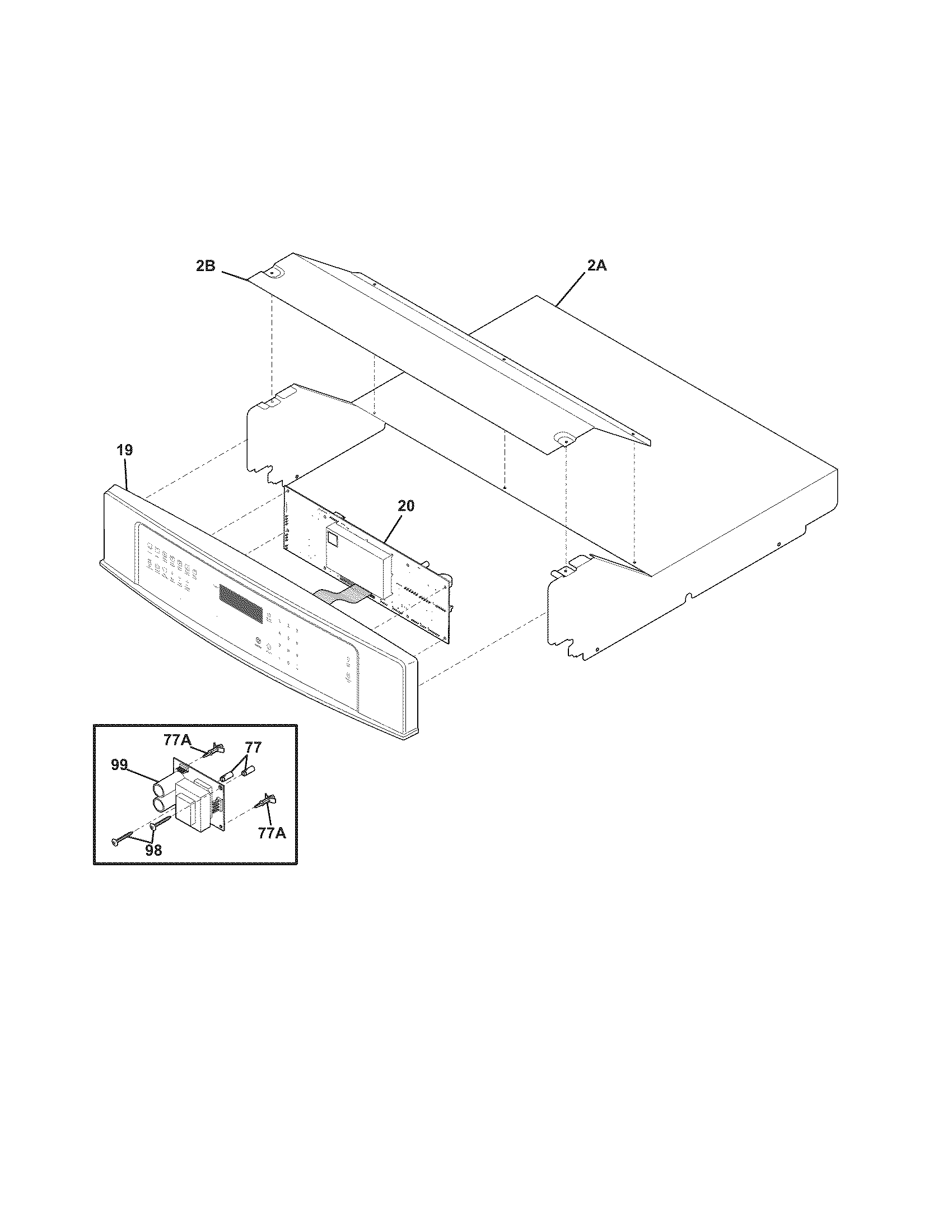 Electrolux EI27EW35JS1 control panel diagram