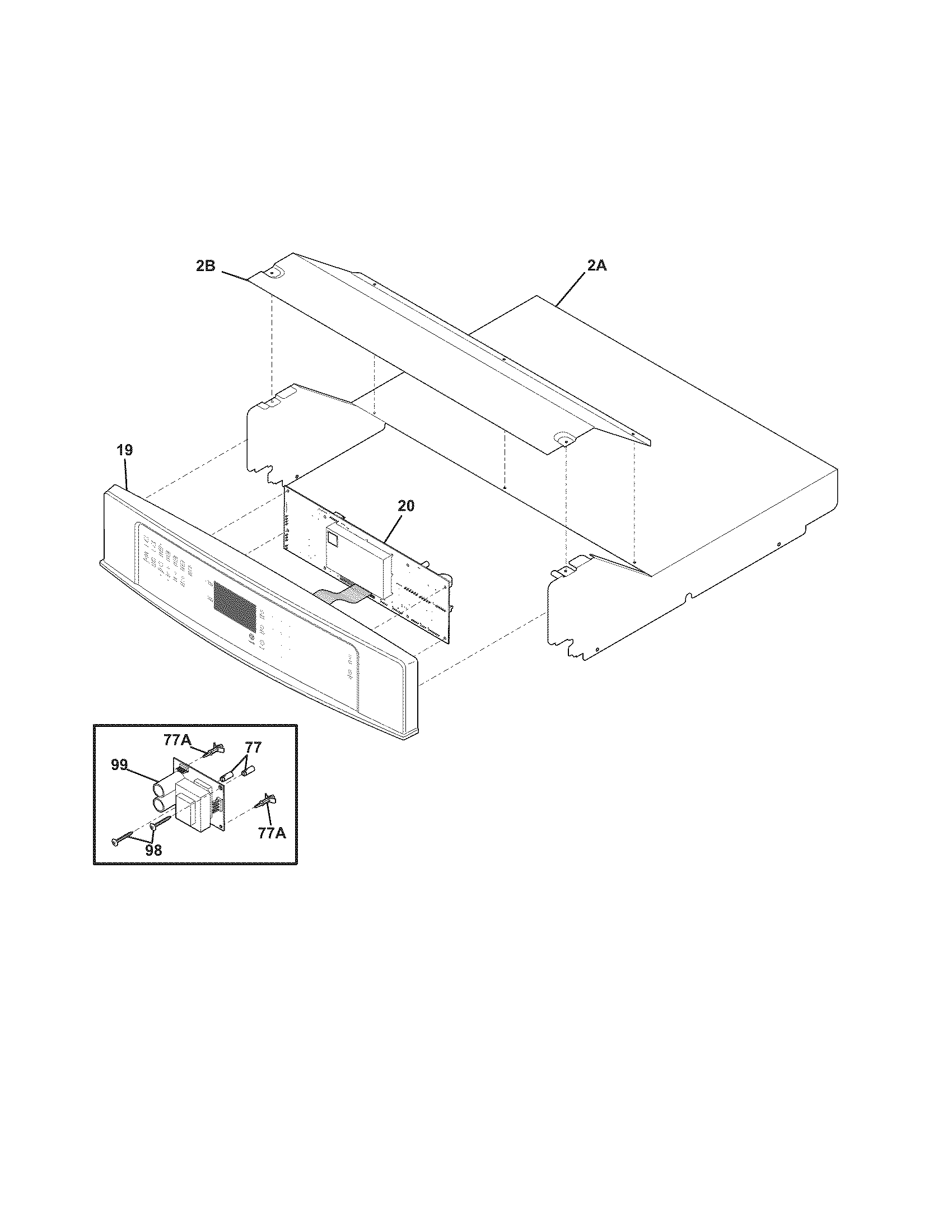 Electrolux EI27EW45JS1 control panel diagram