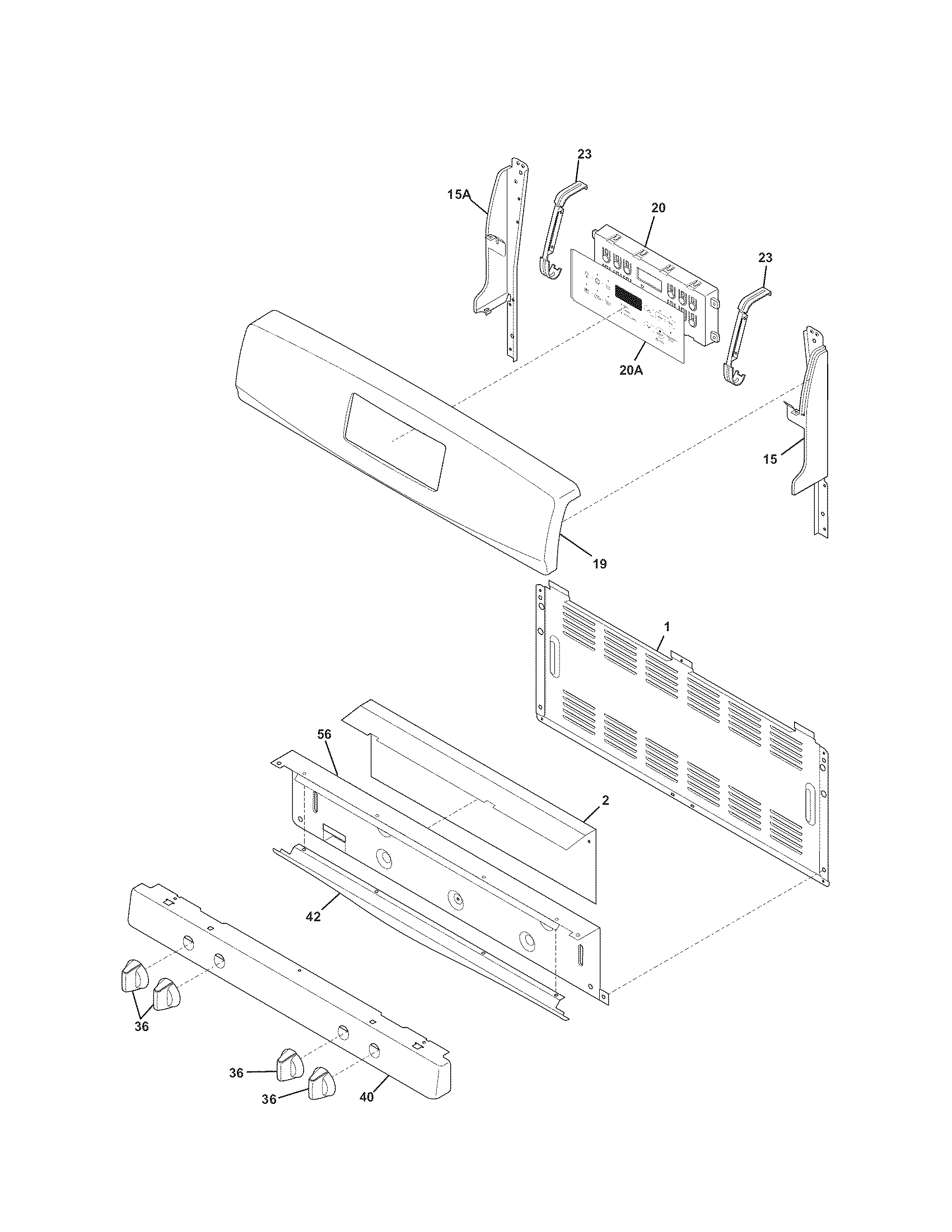 Kenmore 79072509011 backguard diagram