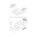 Frigidaire FFGF3017LBC top/drawer diagram