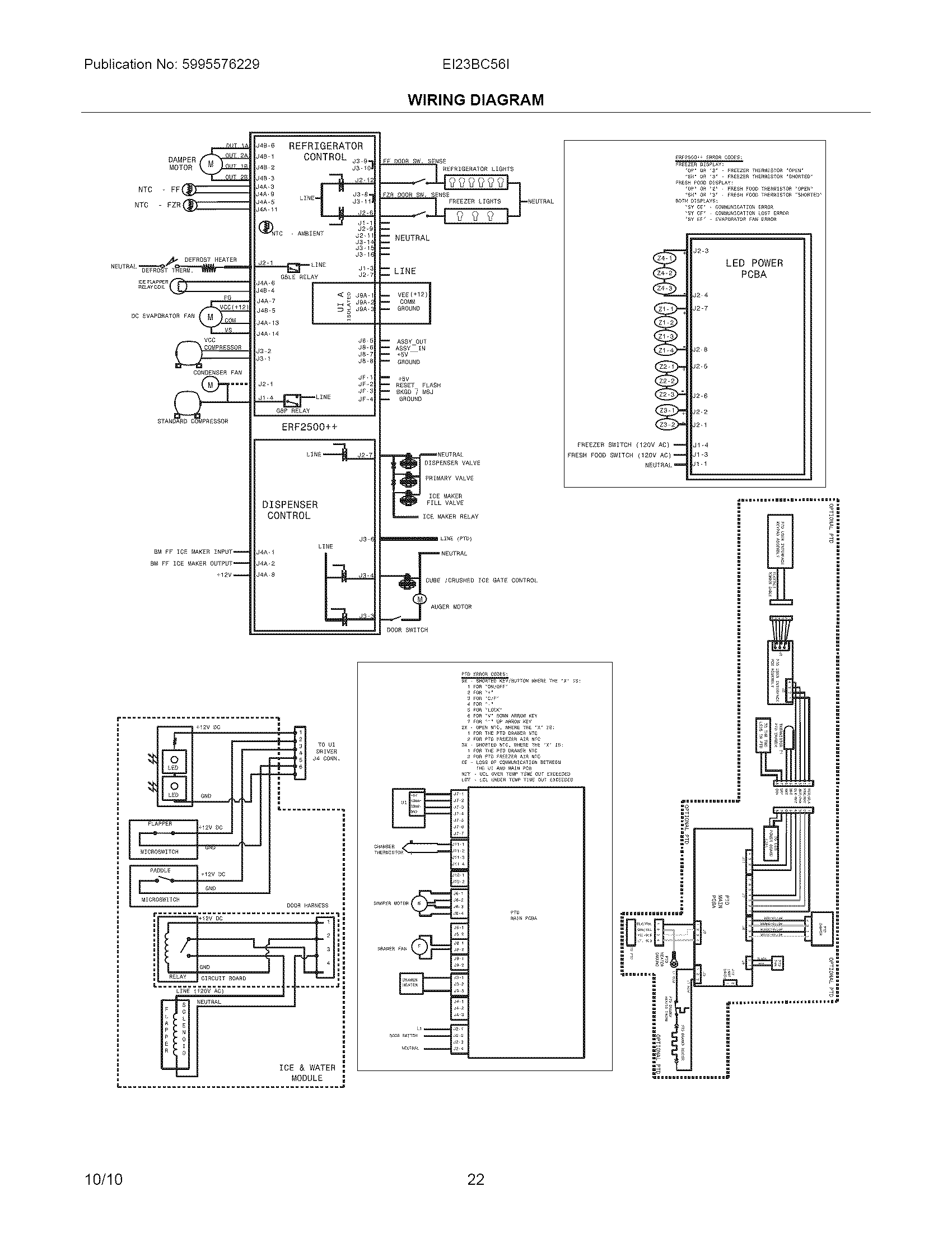Electrolux EI23BC56IB4 wiring diagram diagram
