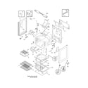 Frigidaire LFGF3027LWB body diagram