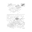 Frigidaire LGGF305MKFJ top/drawer diagram