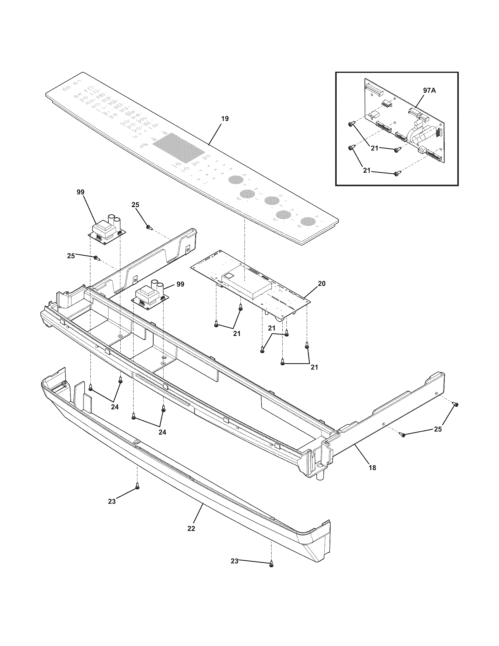 Electrolux EW30ES65GSE backguard diagram