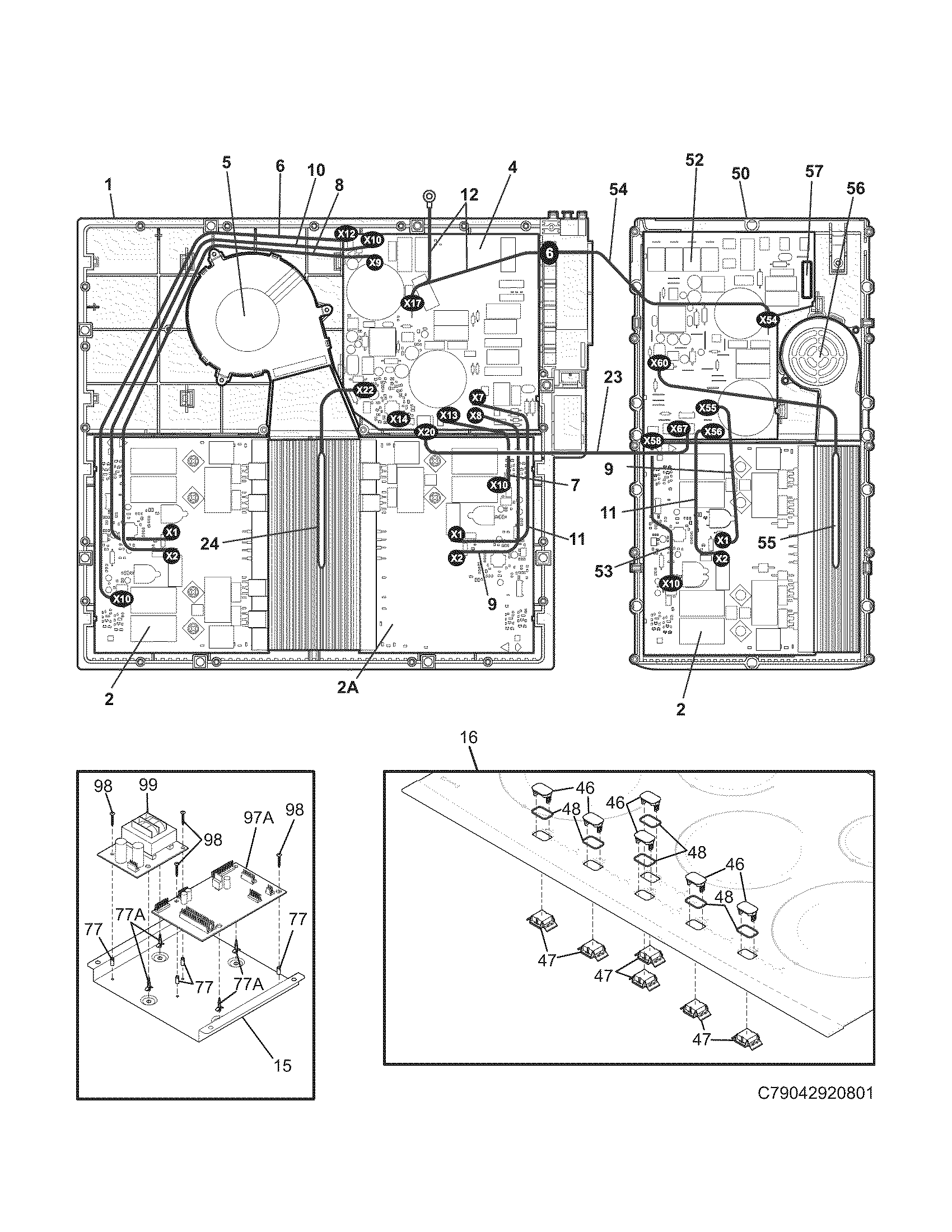 Kenmore Elite 79042920801 controls diagram