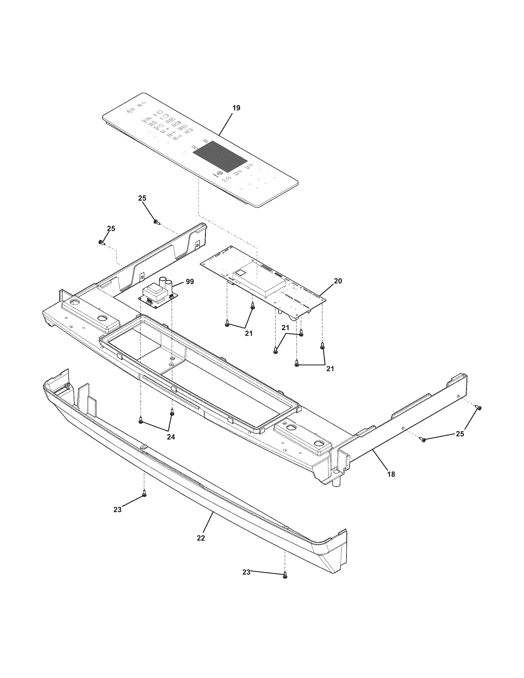 Electrolux EI30GS5CJSA backguard diagram