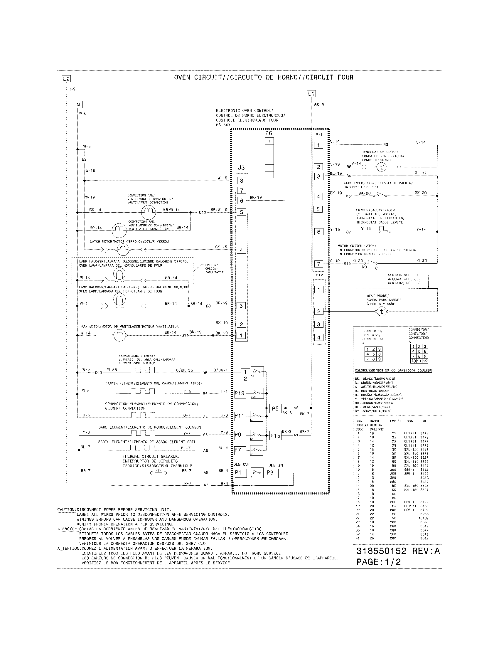 Frigidaire CPES3085KF3 wiring diagram diagram