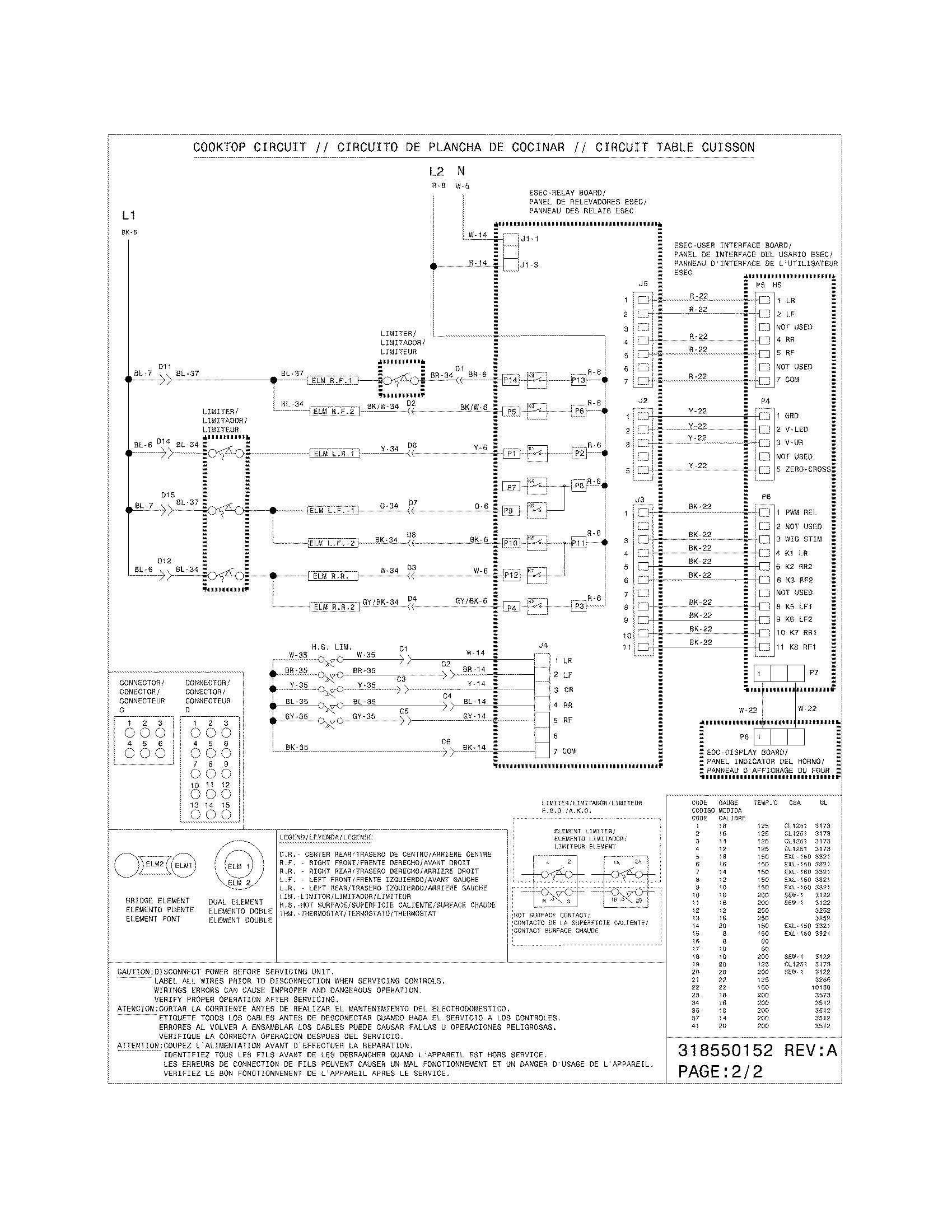 Frigidaire CPES3085KF3 wiring diagram diagram