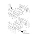 Frigidaire FGGF304DLF1 doors diagram