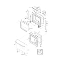 Frigidaire FFEW2725LWB door diagram