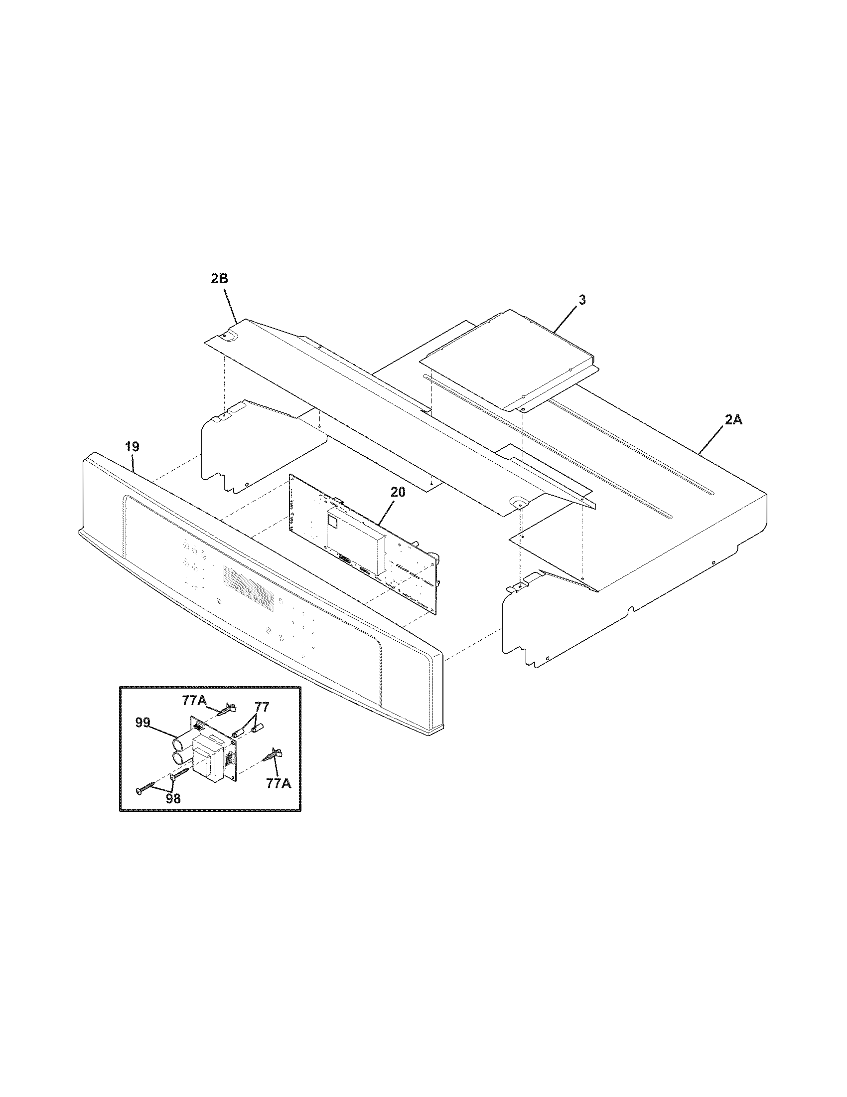 Electrolux EW30EW55GS6 control panel diagram