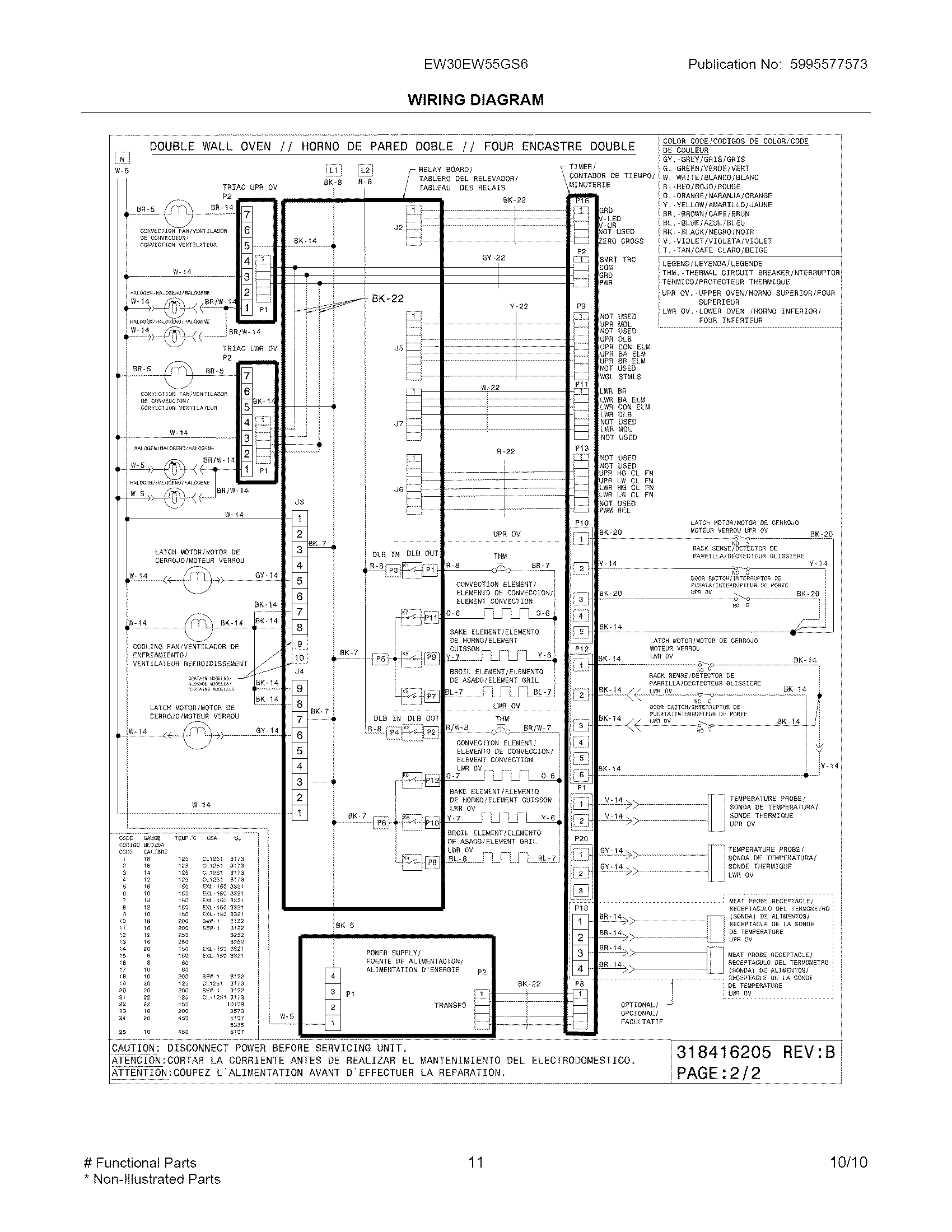 Electrolux EW30EW55GS6 wiring diagram diagram