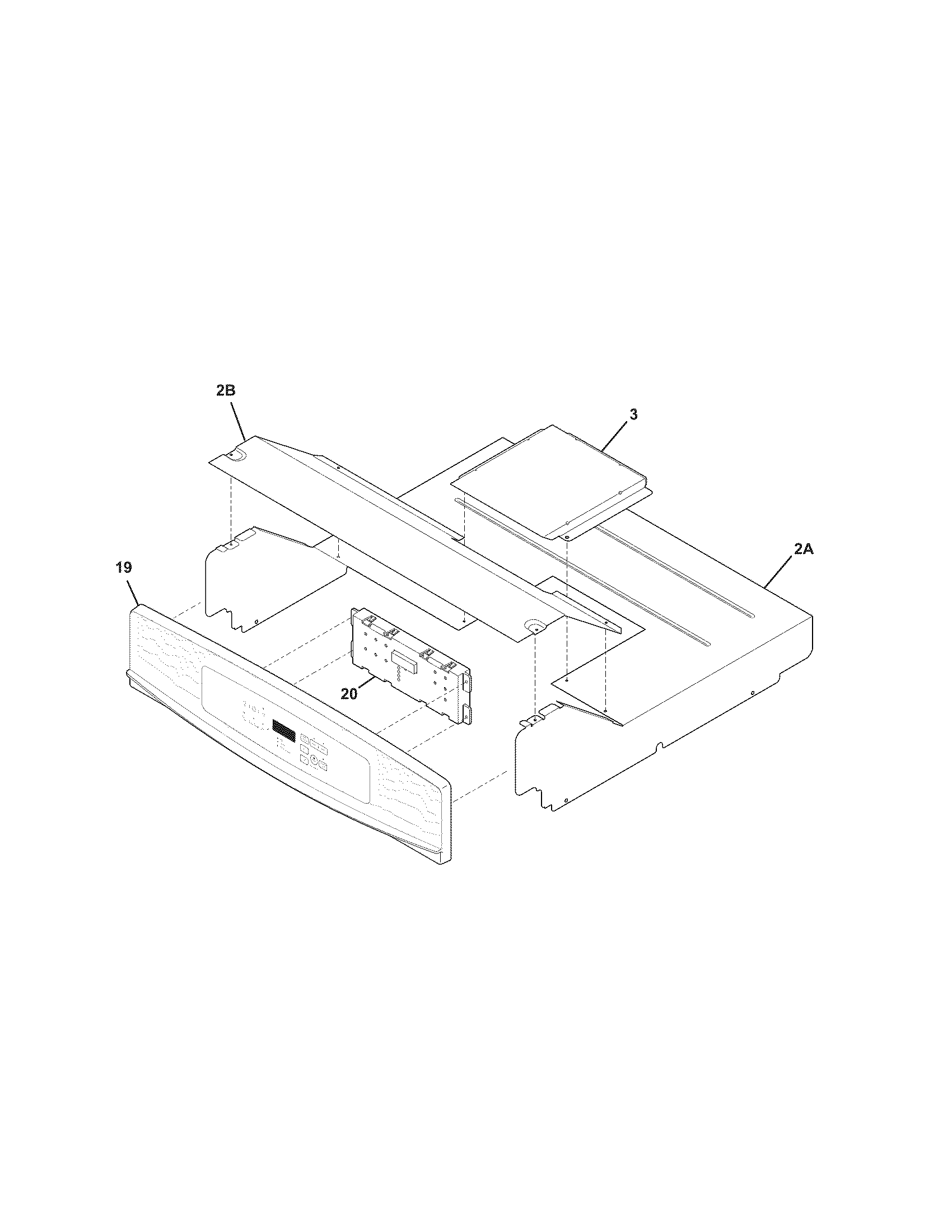 Kenmore 79048834901 control panel diagram