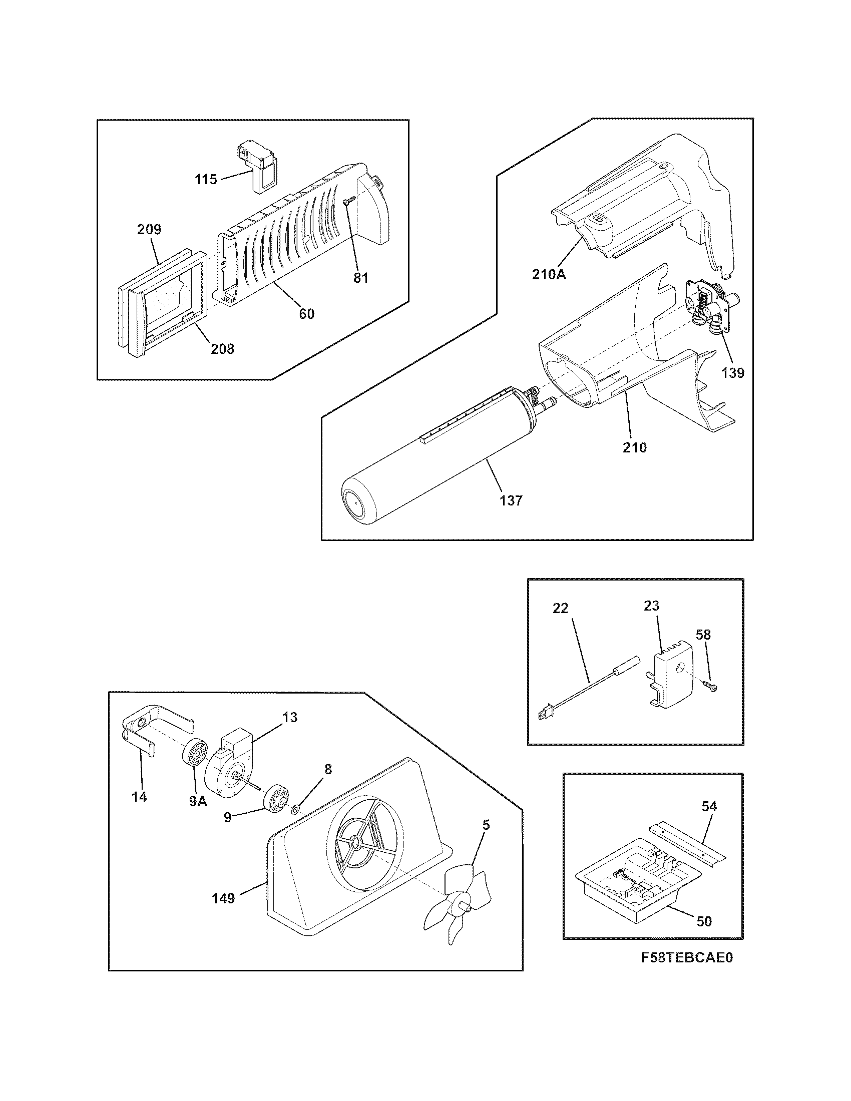 Frigidaire FGHS2368LP0 controls diagram