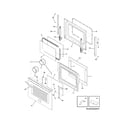 Frigidaire FGGS3045KFC door diagram