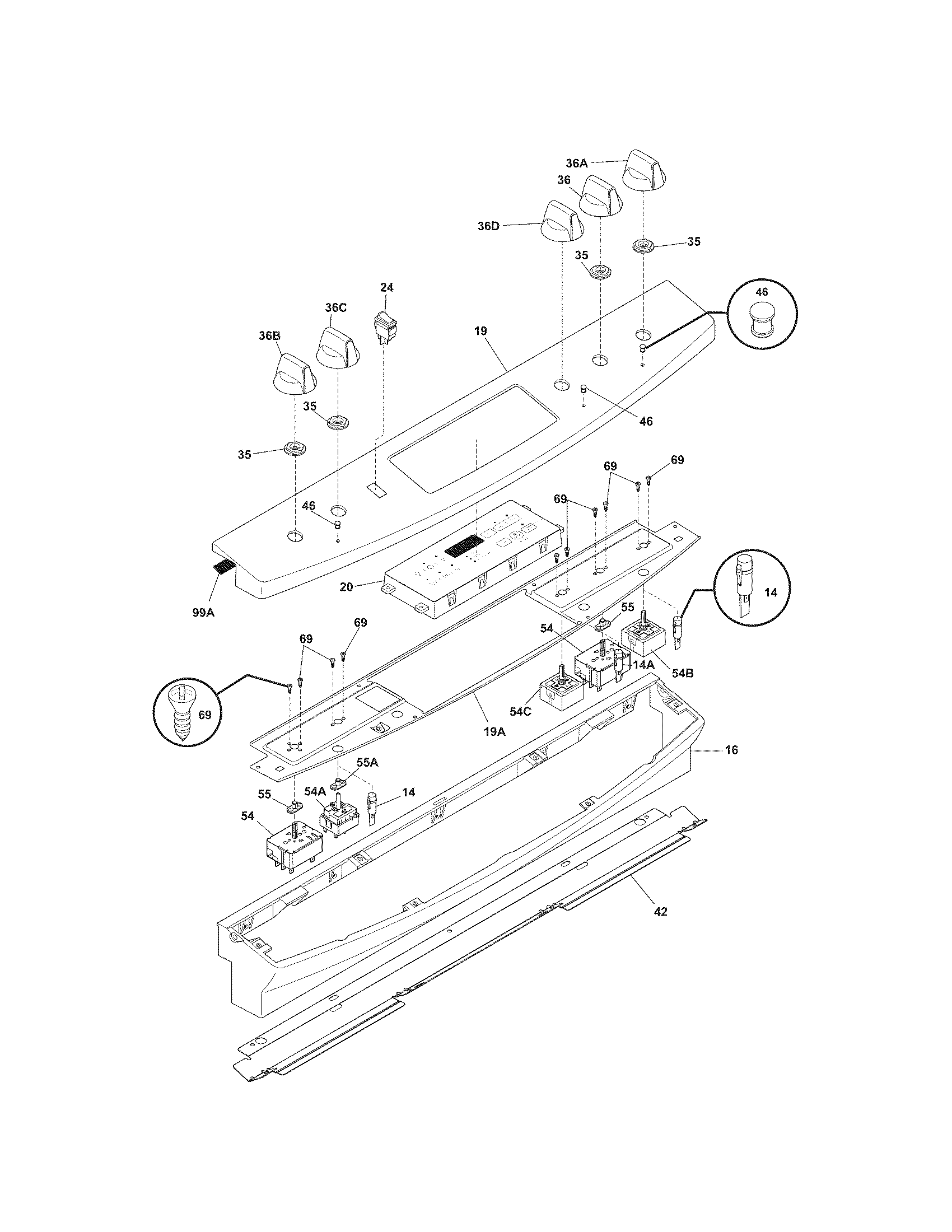 Kenmore 79046892902 backguard diagram