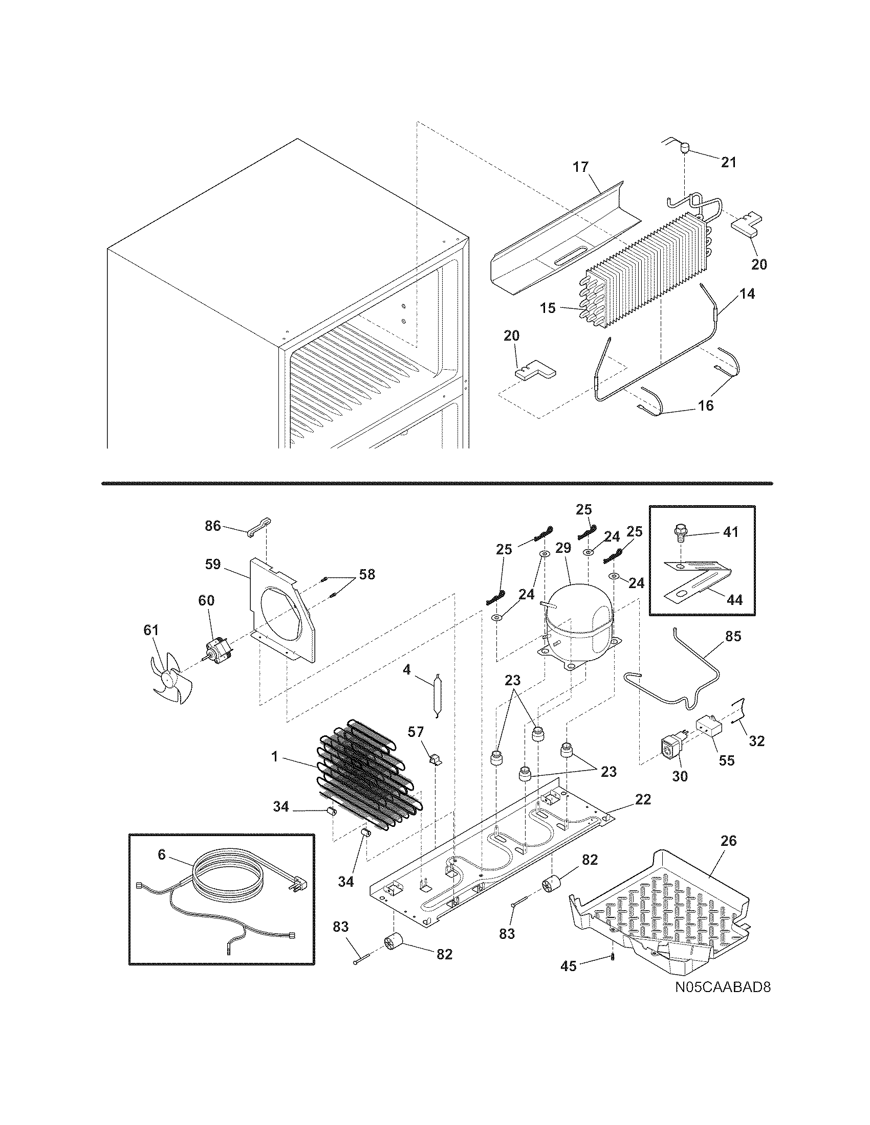 Frigidaire FFHT2126LQ2 system diagram