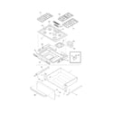 Frigidaire FFGS3025LSC top/drawer diagram