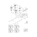 Frigidaire FFGC3025LSB burner diagram