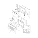 Frigidaire FGGS3065KFF door diagram