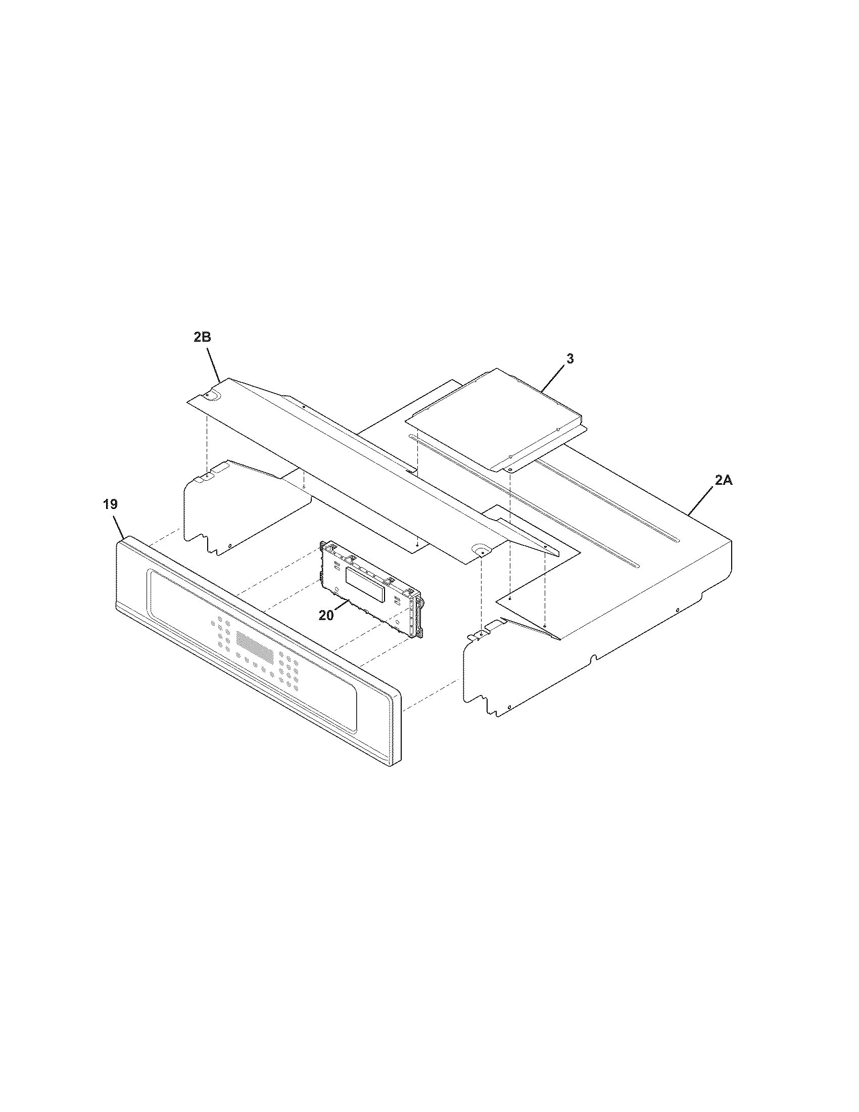 Frigidaire FGEW2745KBB control panel diagram
