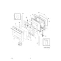 Frigidaire CPEF3081KFD door diagram
