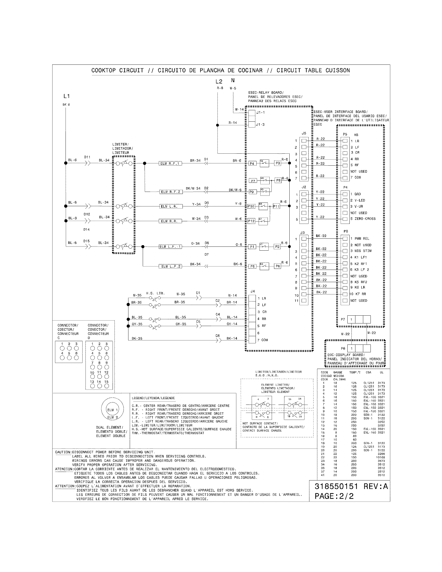 Frigidaire FGES3075KBC wiring diagram diagram