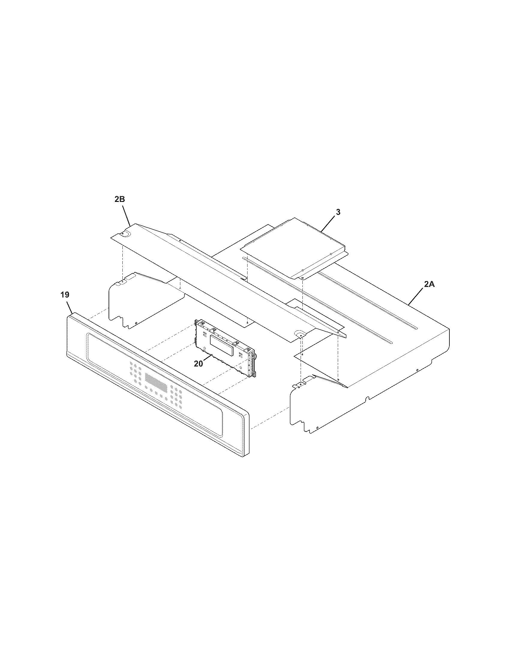 Frigidaire CGEW3065KWB control panel diagram