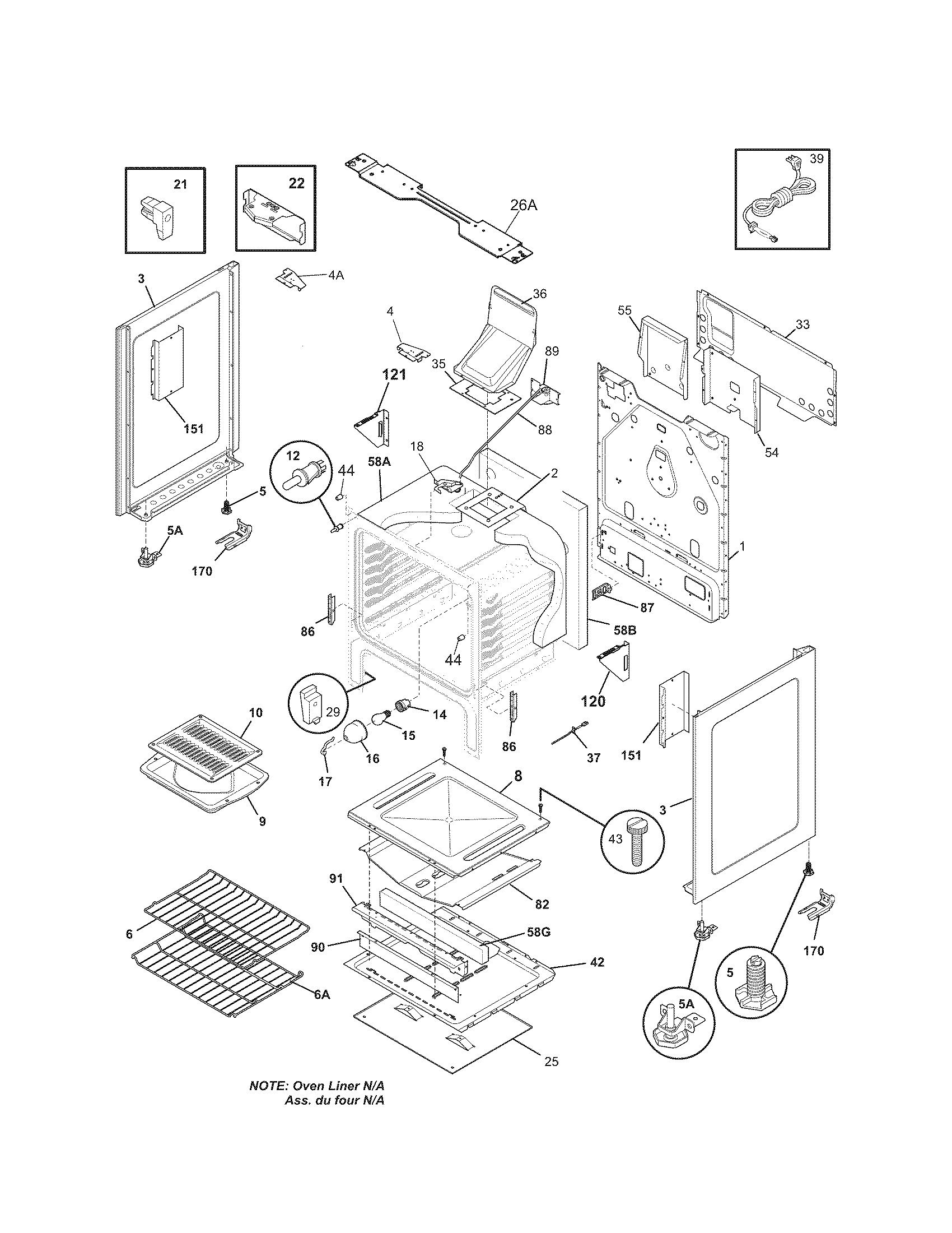 Kenmore 79072602011 body diagram