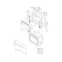 Frigidaire CGES3045KW2 door diagram