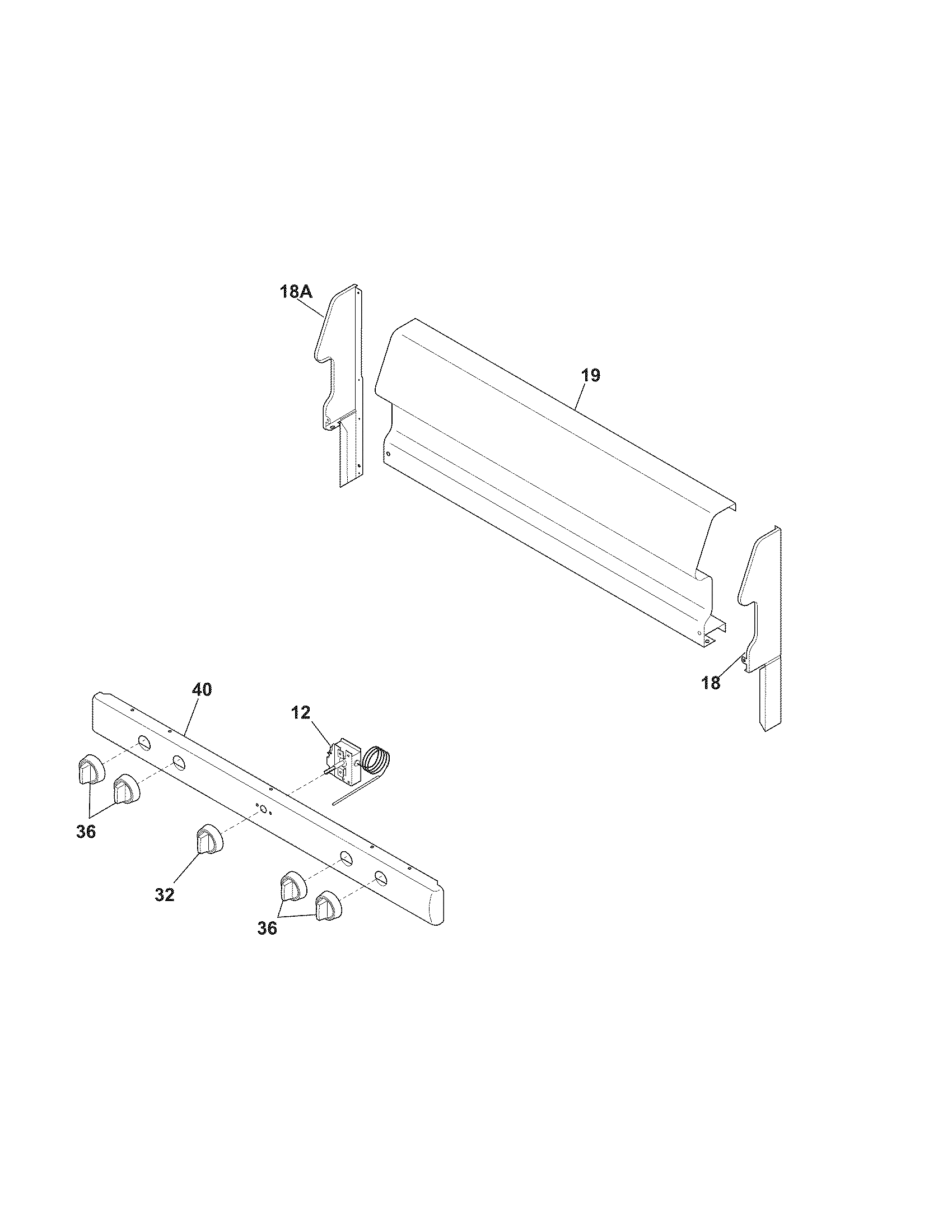 Crosley CRG3120LWC backguard diagram