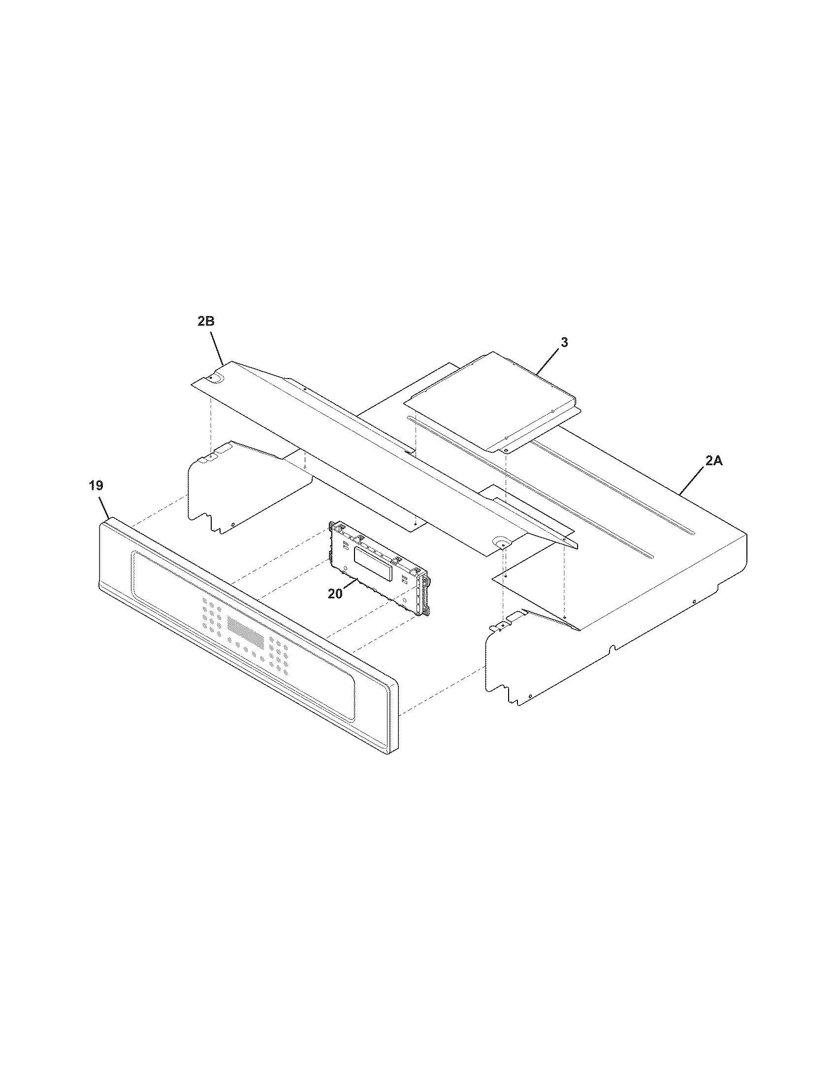 Frigidaire CPEW3085KF2 control panel diagram