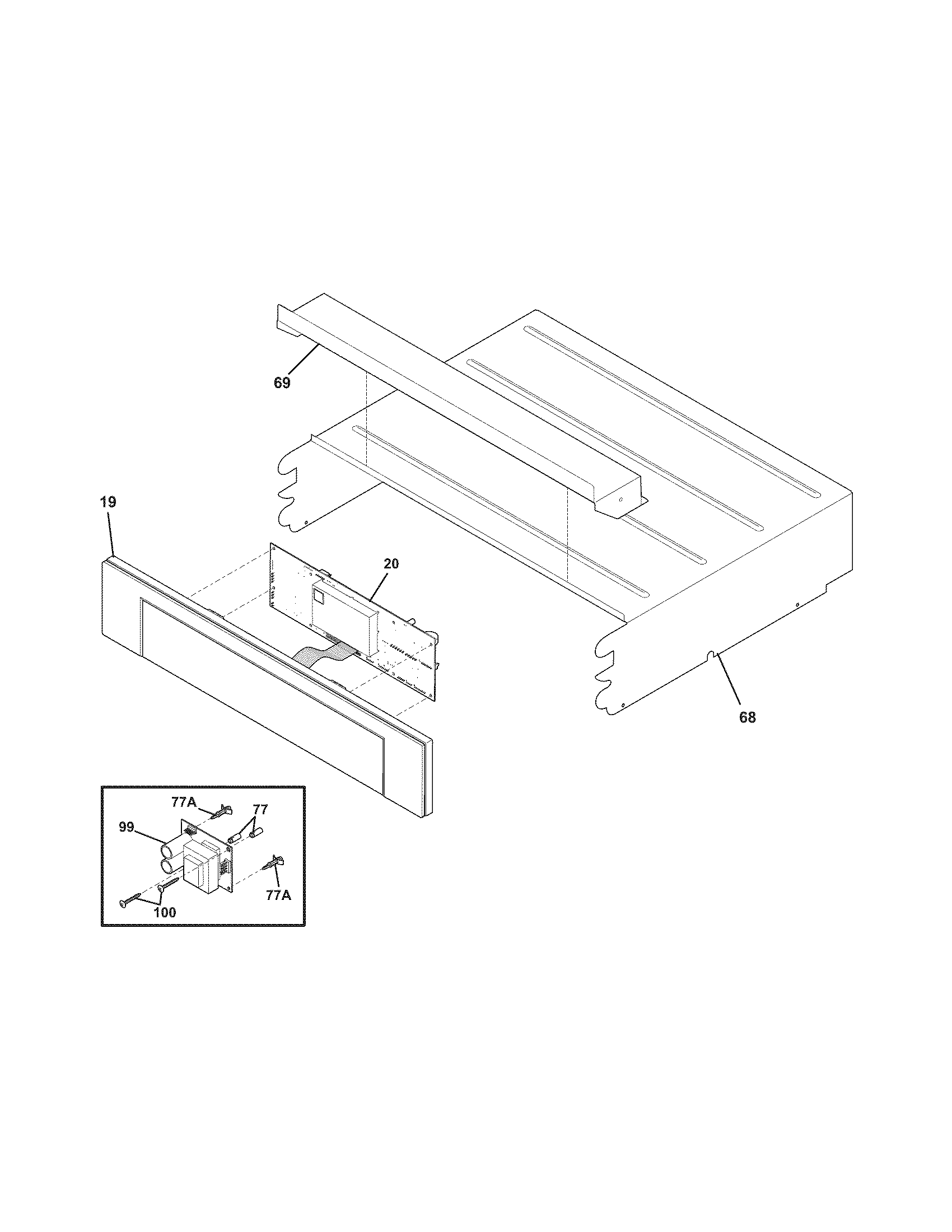 Electrolux E30EW75GPS3 control panel diagram