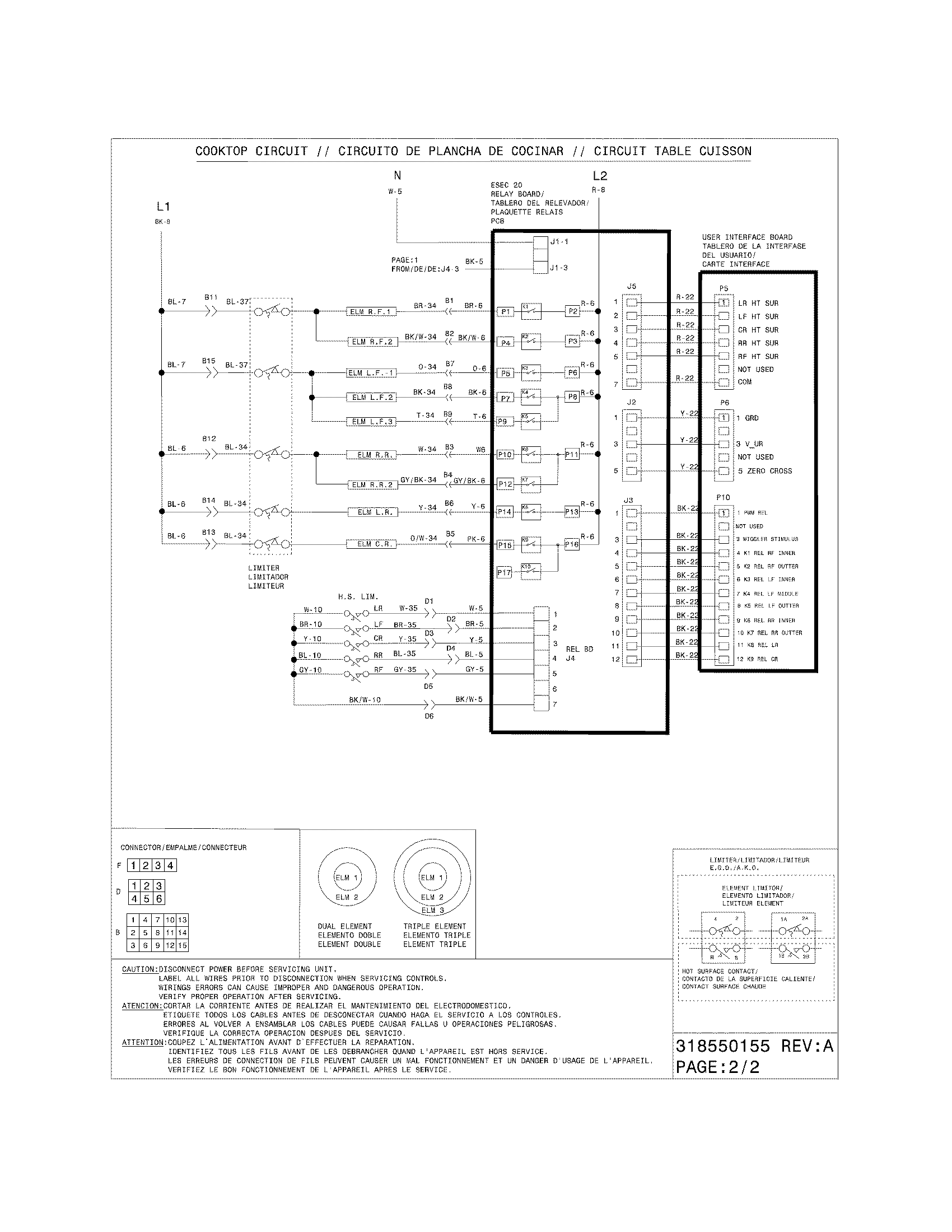 Electrolux EW30ES6CGS6 wiring diagram diagram