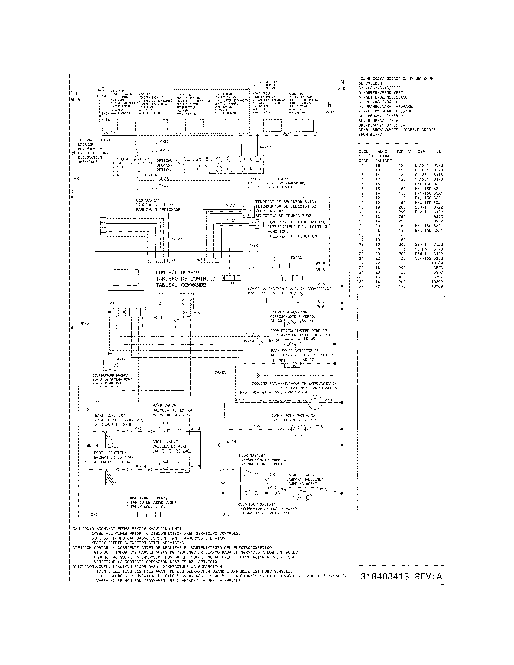 Electrolux E30GF74HPS2 wiring diagram diagram