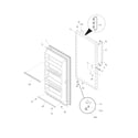 Frigidaire FFU14F5HWL door diagram