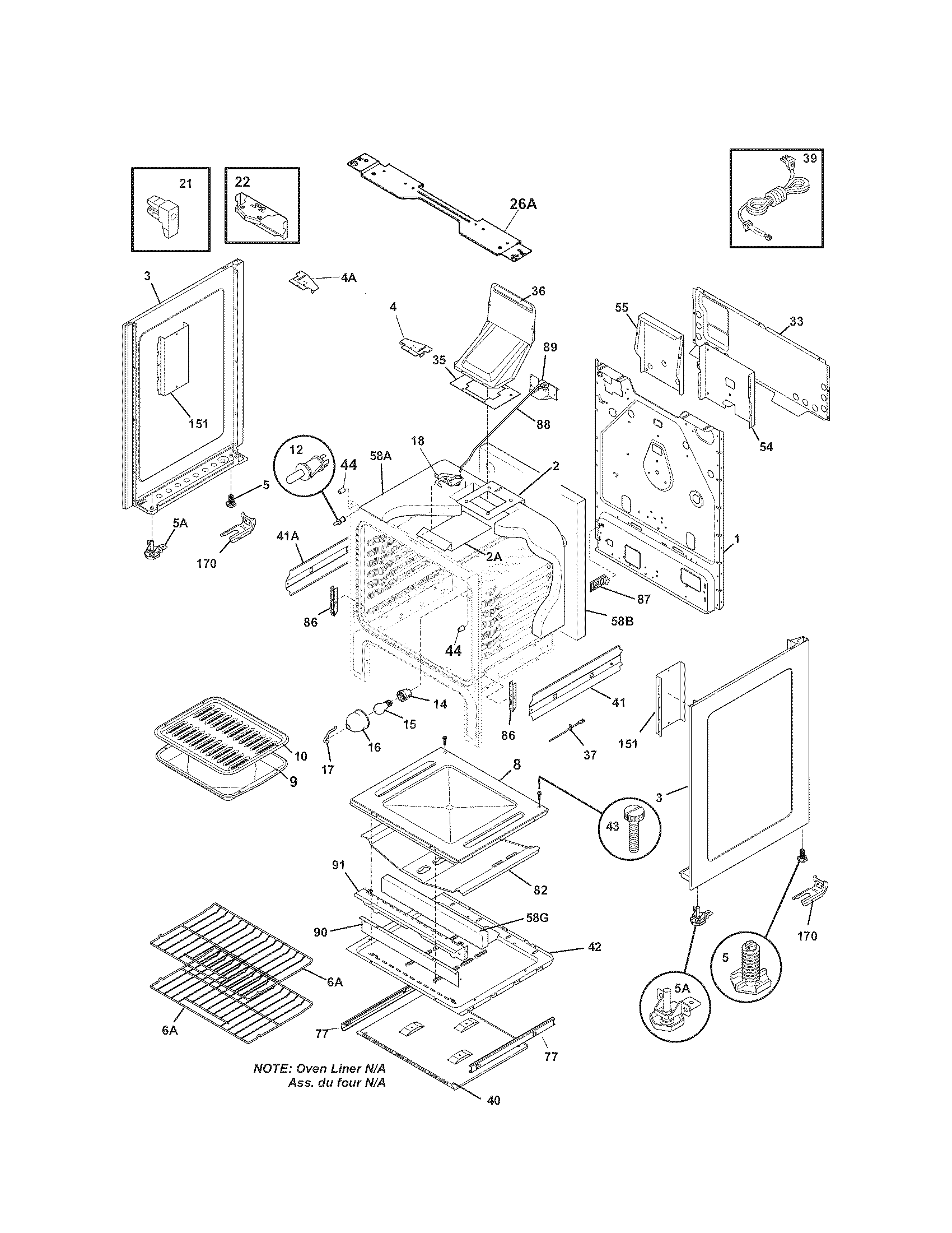 Kenmore 79079653709 body diagram