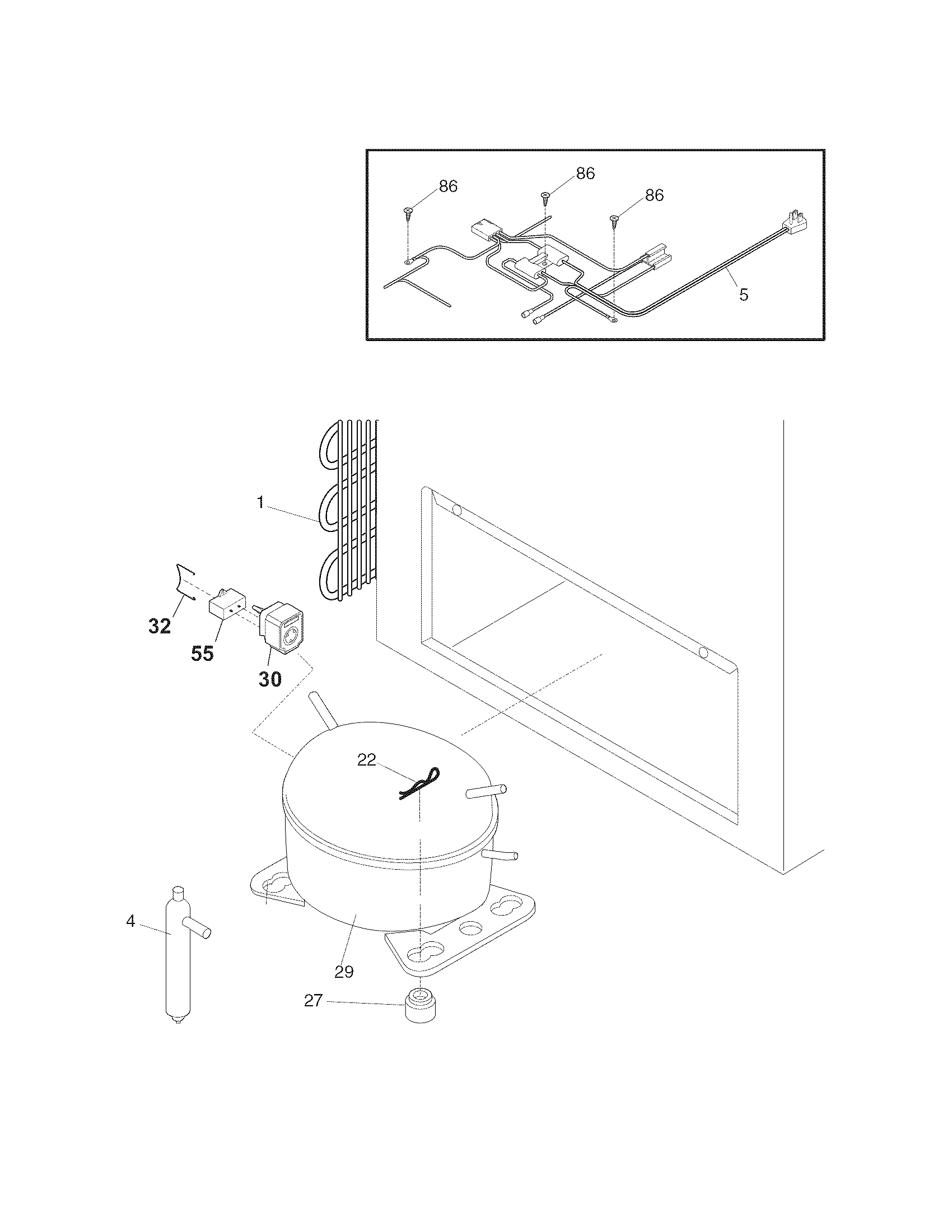 Kenmore 25316922106 system diagram